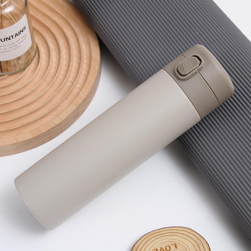 New 111 Stainless Steel Thermos Cup, Spray Plastic Bouncing Men and Women Business High-end Gift Water Cup