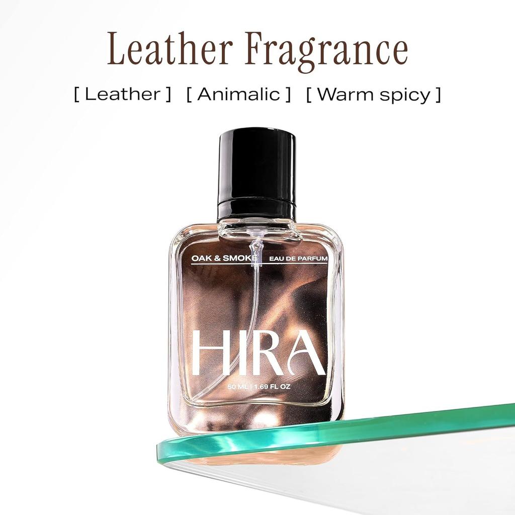 HIRA Profumo di Quercia e Fumo per Uomo | Note Legnose, Affumicate e Speziate | Fragranza Premium Cuoio e Ambra | Parfum Uomo