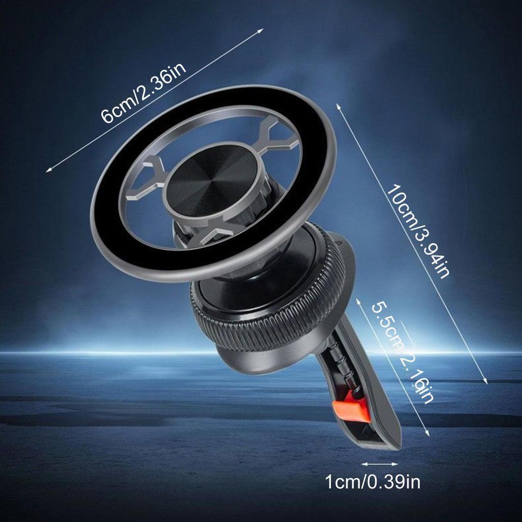 Magnetic Vacuum Car Phone Holder Zinc Alloy Car Dash Phone Mount Multifunctional Car Phone Vent Automobile Cradles