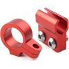 GZYF Red Motorcycle Front Brake Cable Clamp, Aluminum Brake Hose Clamp for HONDA CR80R/85R, CR125R/250R, CRF150R-450R
