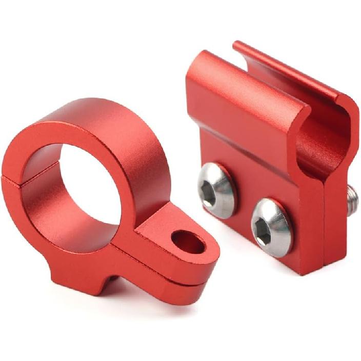 GZYF Red Motorcycle Front Brake Cable Clamp, Aluminum Brake Hose Clamp for HONDA CR80R/85R, CR125R/250R, CRF150R-450R