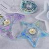 Star Moon-shaped Mold Resin Casting Candle Holder Silicone Mold Suitable for Epoxy Diy Candle Holder Family Table Decor