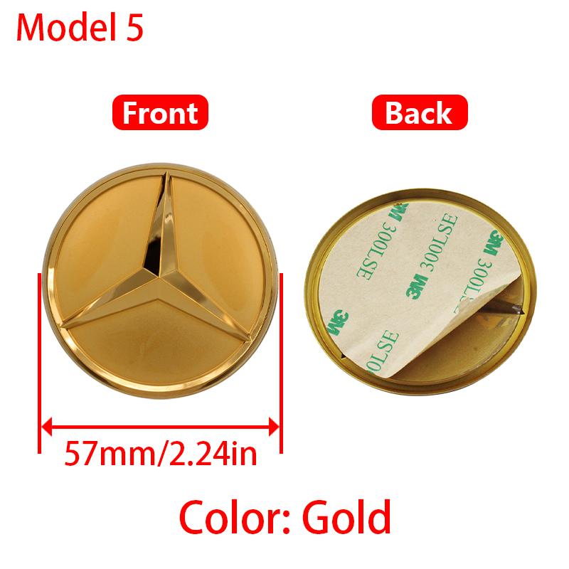 OFK3 Car Styling Logo Steering Wheel Center Badge Logo Sticker For Mercedes Benz AMG W204 GLC CLA W205 W203 W206 W253 Car Ornaments