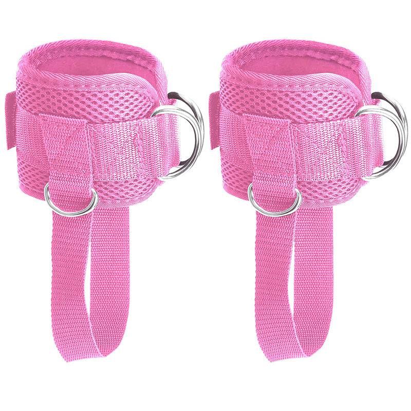 Dumbbell Ankle Strap Adjustable Ankle Weights Strap Weight Dumbbell Portable Ankle Brace free size розовый