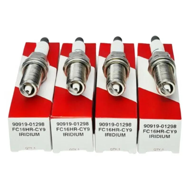 4 Stück 90919-01298 FC16HR-CY9 Iridium-Zündkerze für Toyota CHR 1.8L Hybrid 2ZR-FXE 2016 2017 2018 ZYX10 ZYX11 FC16HRC9