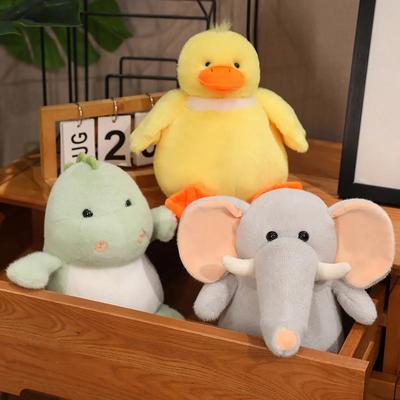 Muñeco de peluche de 28 cm, diseño de pato, elefante, hipopótamo y dinosaurio, ideal como decoración para el hogar o como regalo de cumpleaños para niña.