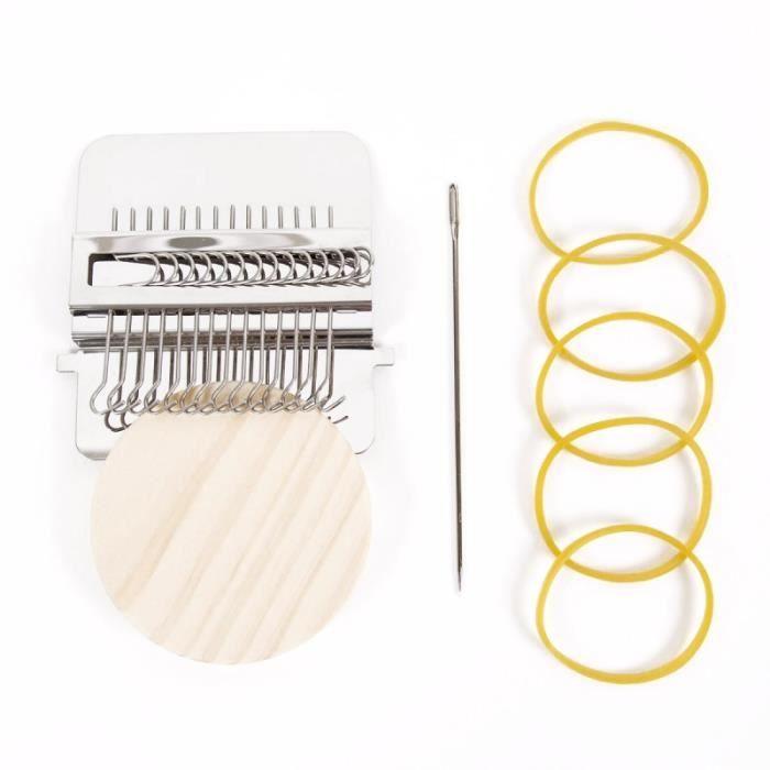 Métier à tisser - DMC - Mini Métier - 7 x 8 cm - Accessoires Inclus - Tutoriel QR Code