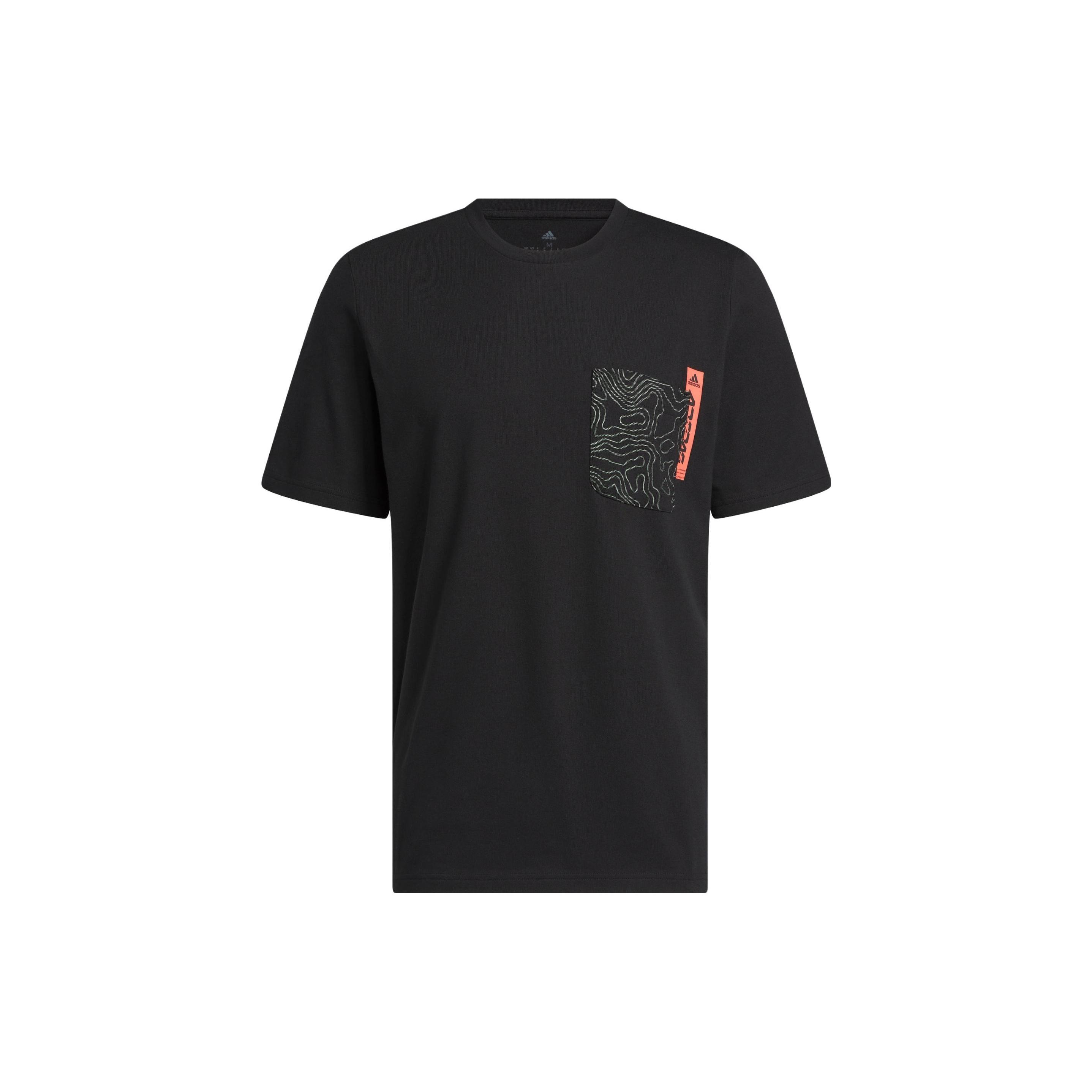 adidas City Escape Graphic Pocket Tee Black Men s HR3003 S