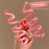 Colorful Jelly Wave Hair Claw Shark Hair Claw Clip Women Girls Korean Sweet Simple Irregular Hair Clip Hair Accessories