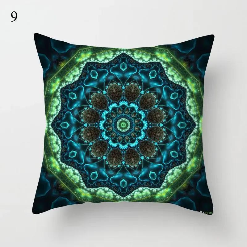 Green Series Cushion Cover Eye Geometry Abstract Pillow Case Decorative Sofa Pillow Covers Home Decor Throw Pillowcase