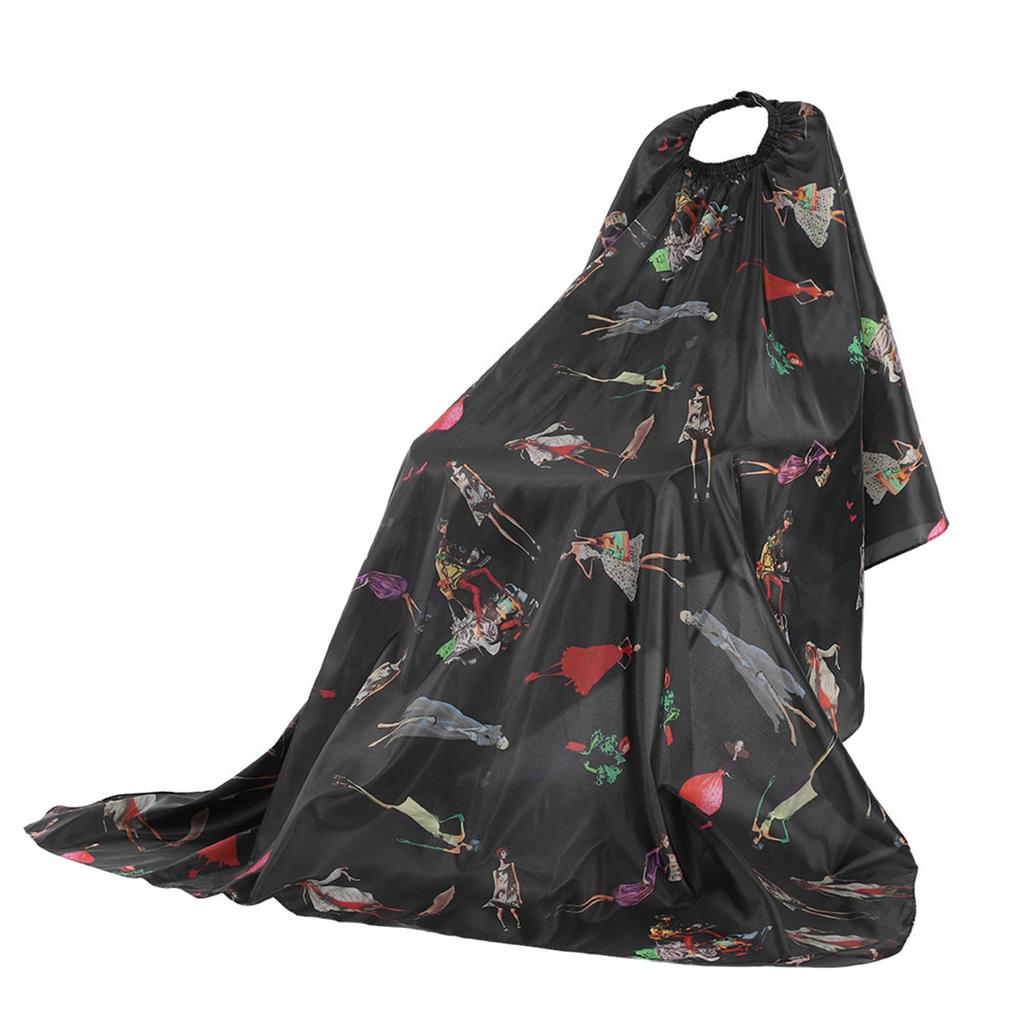 Black with Red Stripes Salon Hair Cut Hairdressing Barbers Hair Cutting Cape For Adult