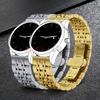 Cinturino Orologio in Acciaio Inossidabile 316L Sette Perle 12/14/16/18/19/20/21/22/24mm Fibbia a Farfalla Solida Accessori Universali per Cinturino