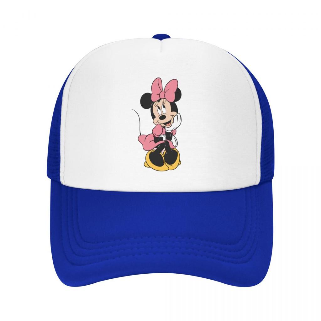 Minnie Mouse Mickey Mesh Trucker Hat Vintage Unisex Breathable Meshback Baseball Cap Adjustbale