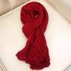 Mohair knitted scarf new fashion versatile warm imitation cashmere scarf shawl scarf