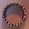 Charm Bracelet Tiger Eye Stone Beads Elastic Beaded Bracelets For Men Women Jewelry