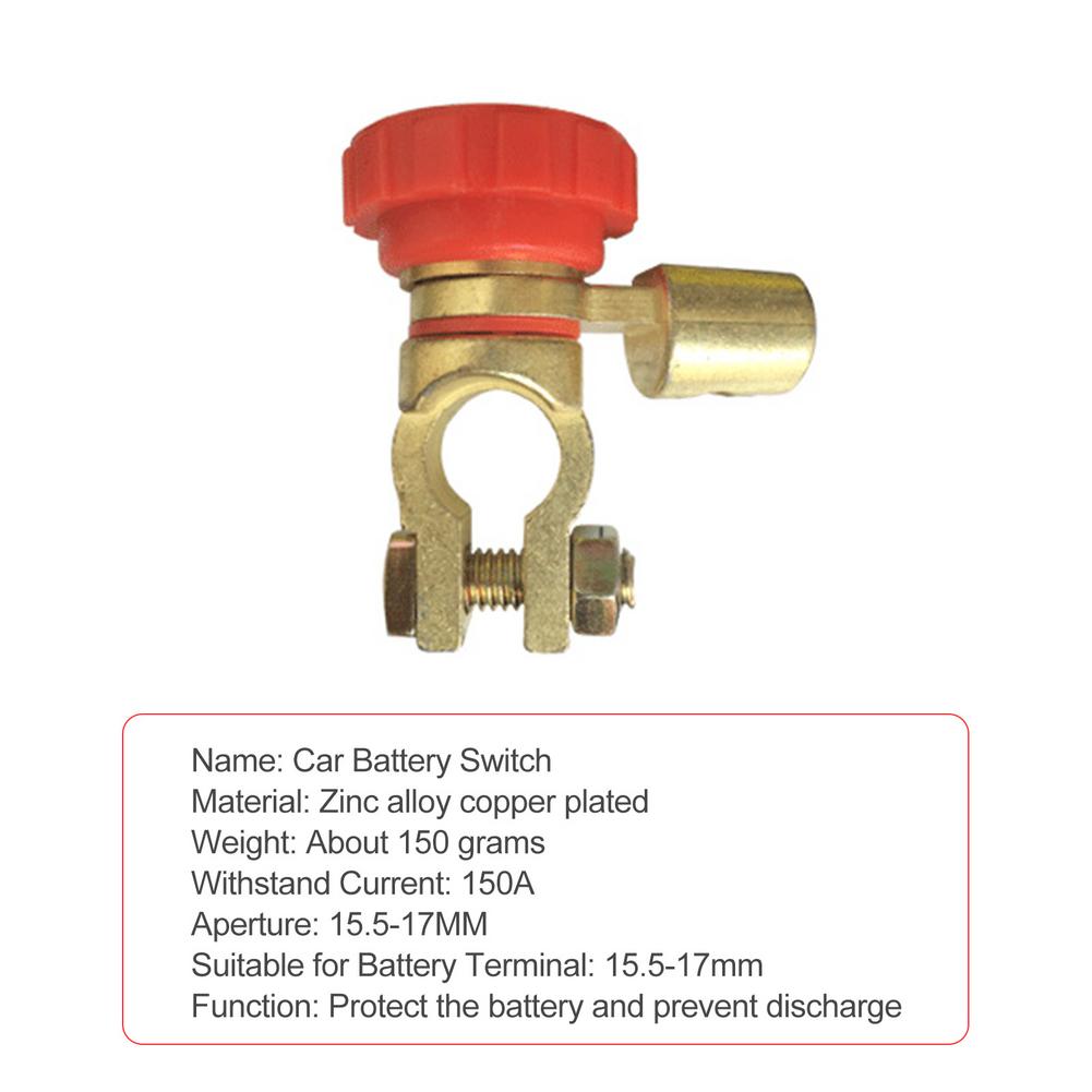 Car Power Switch Top Post Battery Disconnect Switch Anti Leakage Battery Cut Off Switch For Vehicles Power Quick Disconnect