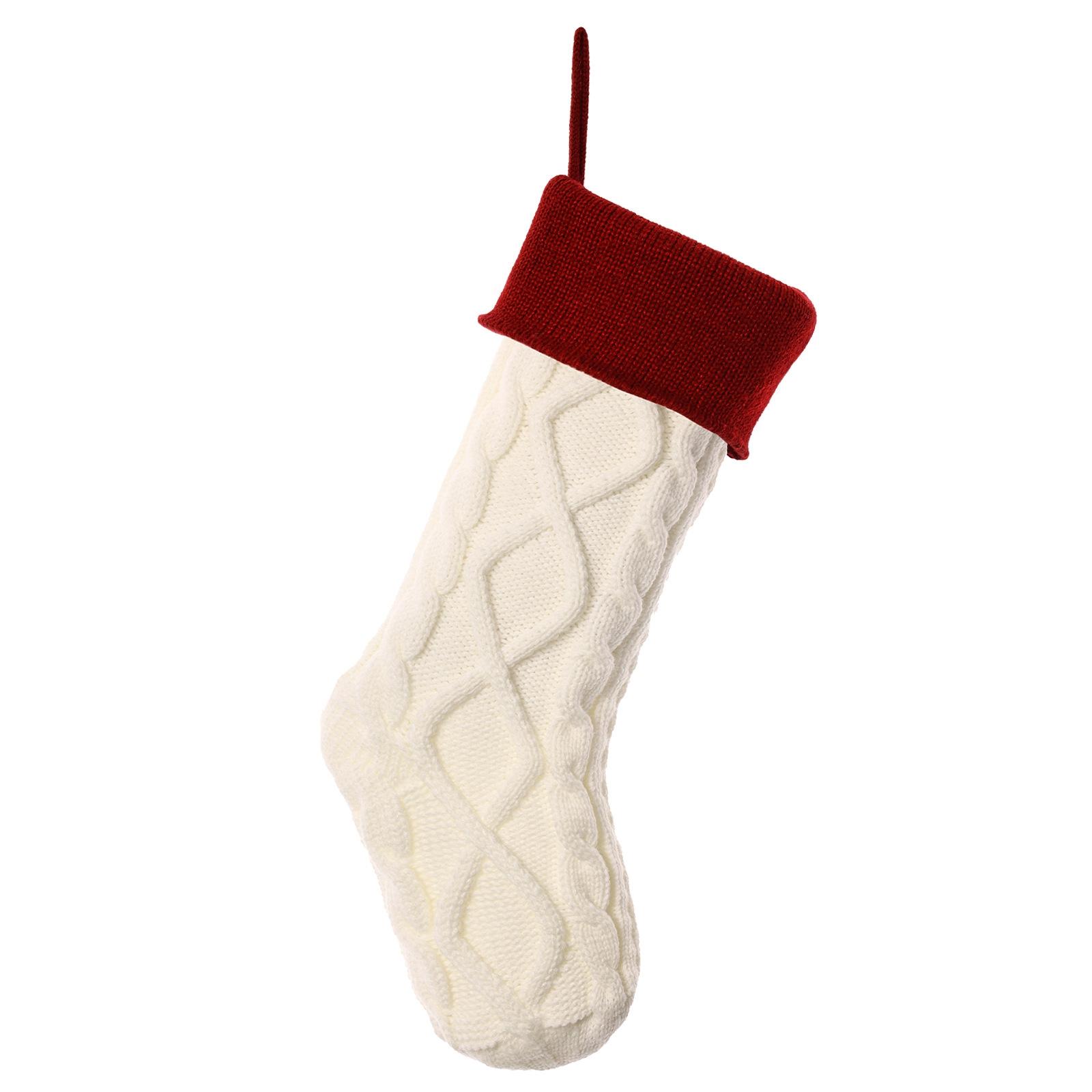 Christmas Stockings, Letter Stockings, Knitted Letter Stockings, Candy Gift Bags One Size