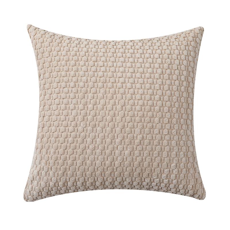 New Modern and Simple Corduroy Three-dimensional Bubble Pillow Pillow Case Fashionable Solid Color Cushion Pillow Case