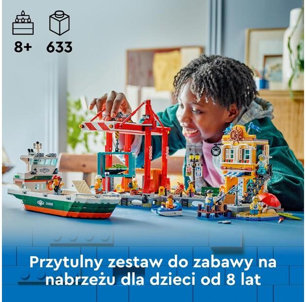LEGO City 60422 Seaport with Cargo Ship