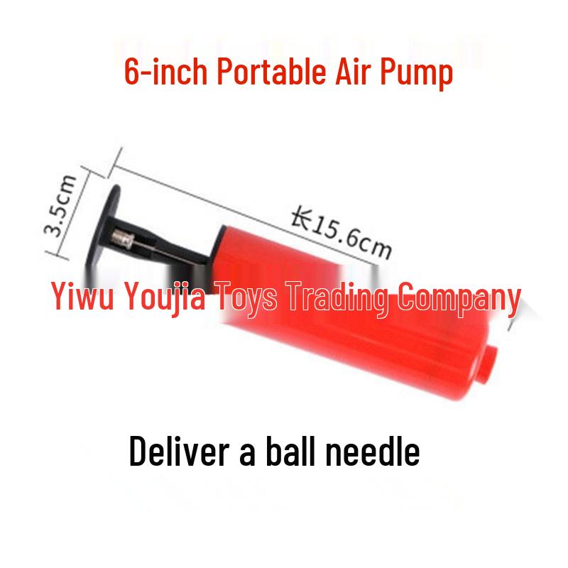 Portable 6-Inch Air Pump for Basketball, Football, Balloons, and Swimming Rings