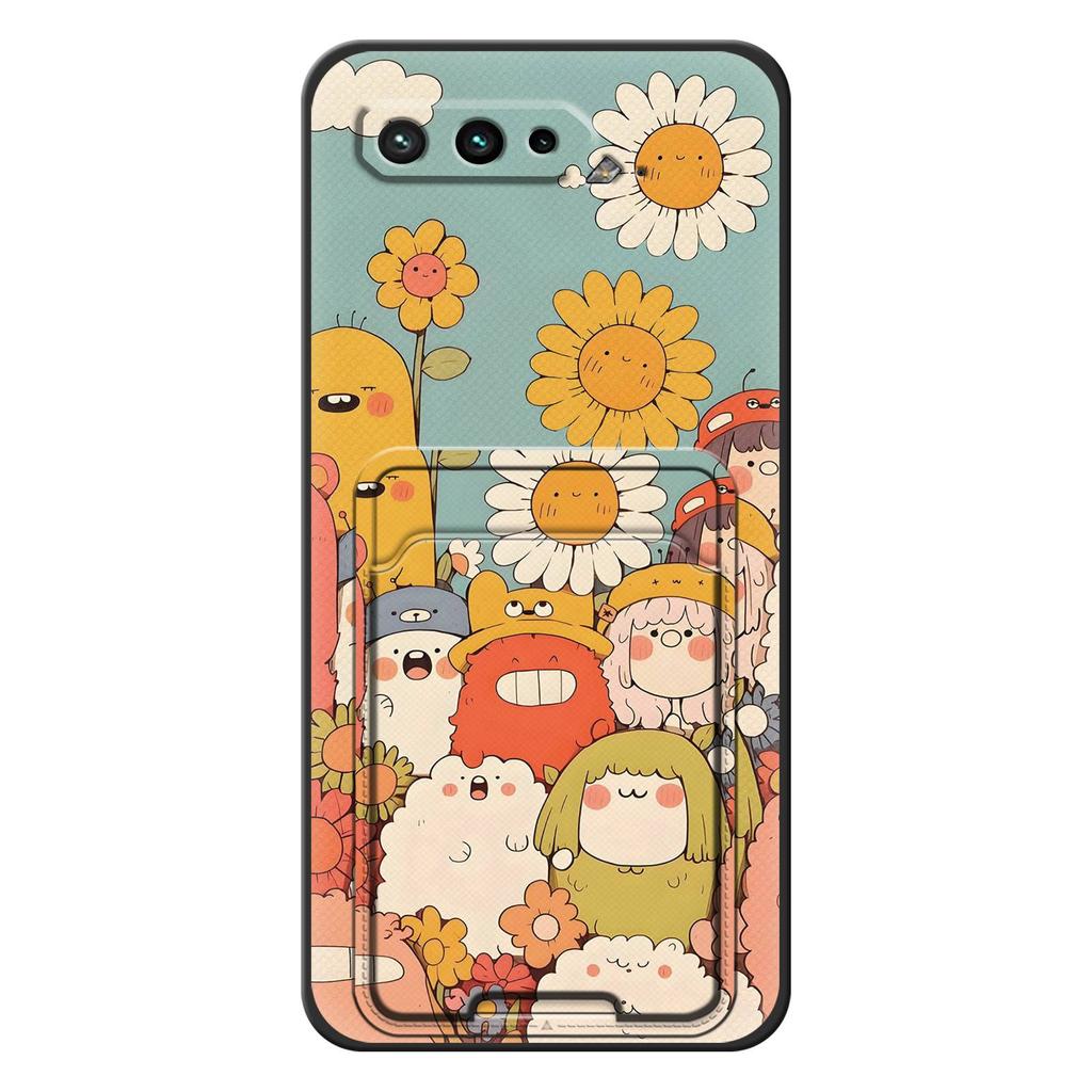 Graffiti Cute Phone Case For Asus ROG Phone5/5S/5Pro/5UltimateZS673KS Shockproof Cover Durable TPU Anti-knock Card Bag