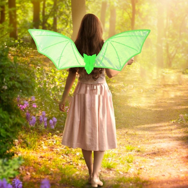 Halloween Bat Wing Bat Dress up Wing Bat Costume Accessories for Kid Birthday Halloween Christmas Masquerades Cosplay