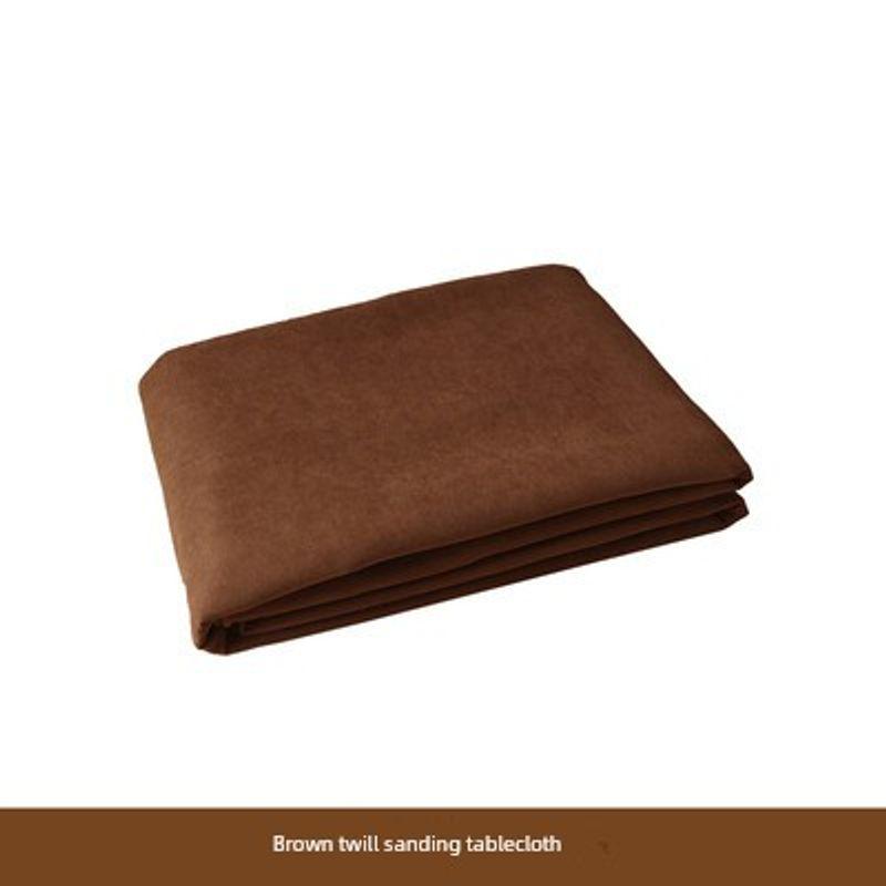 

INS Style Brown Photography Props Dessert Tablecloth Dark Curry Inclined Hair Tablecloth 70 * 100cm