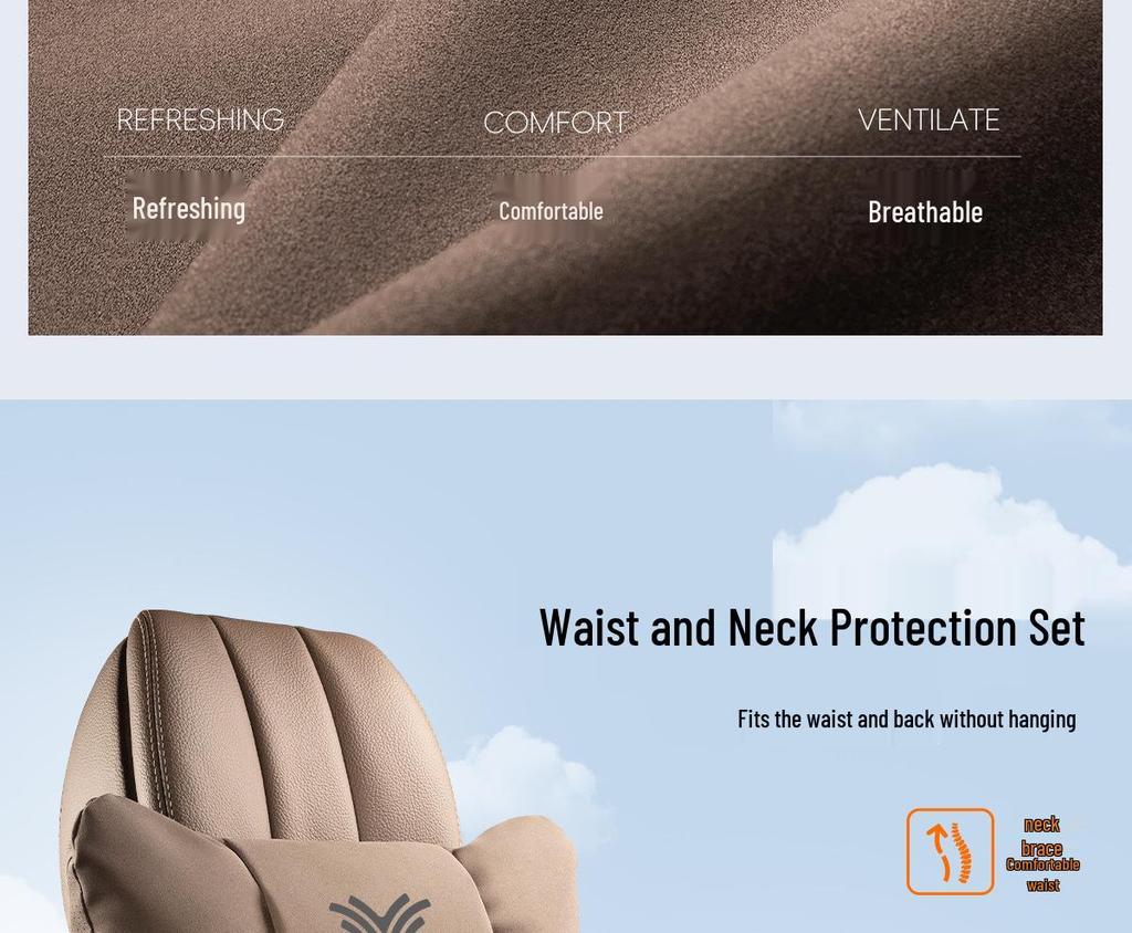 Fits Nezha Headrest & Lumbar Support: Car Neck Pillow & Backrest for Interior Upgrades.