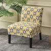 Accent Armless Chair Cover Geometric Print Single Sofa Stool Slipcover Nordic Stretch Chair Covers Elastic Couch Protector Cover