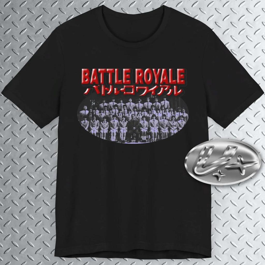 Battle R Japanese Film T Shirt Cinema Movie Action Horror vintage Washed graphic homme designer clothes streetwear Soft