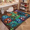 Ben 10 Cartoon Print Rug, Washable Floor Carpet, For Entryway Dorm Laundry Room Office Study, Home Decor Birthday Christmas Gift
