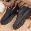 Large Size Autumn and Winter Fashion New Item with Plush and Thick Warm Cotton Boots for Outdoor Comfort Men's Cotton Shoes