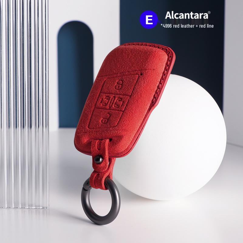 Volkswagen Car Models Three-Dimensional Alcantara Suede Key Case