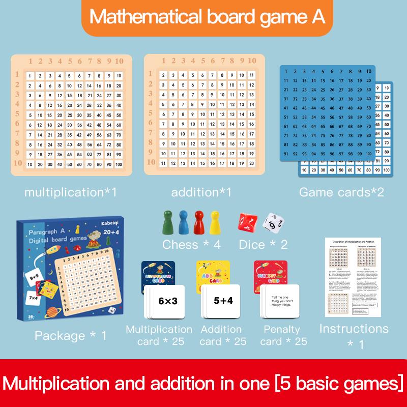 Children's Math Puzzle Toys, Multiplayer Tabletop Games, Prompt Memory, Intelligence Development Training, Learning Aids