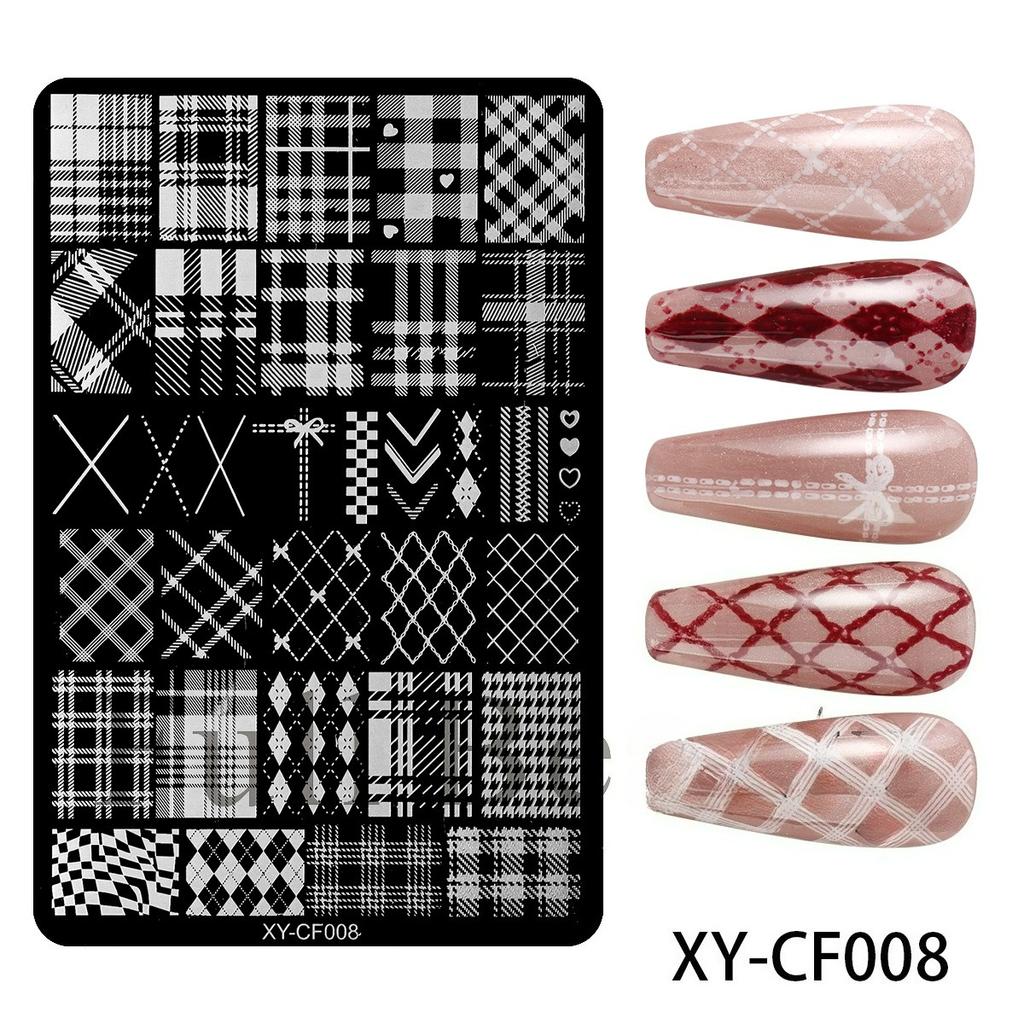 Nail Art Butterfly Flower Bow Rose Line Texture Steel Plate Nail Art Transfer Tool