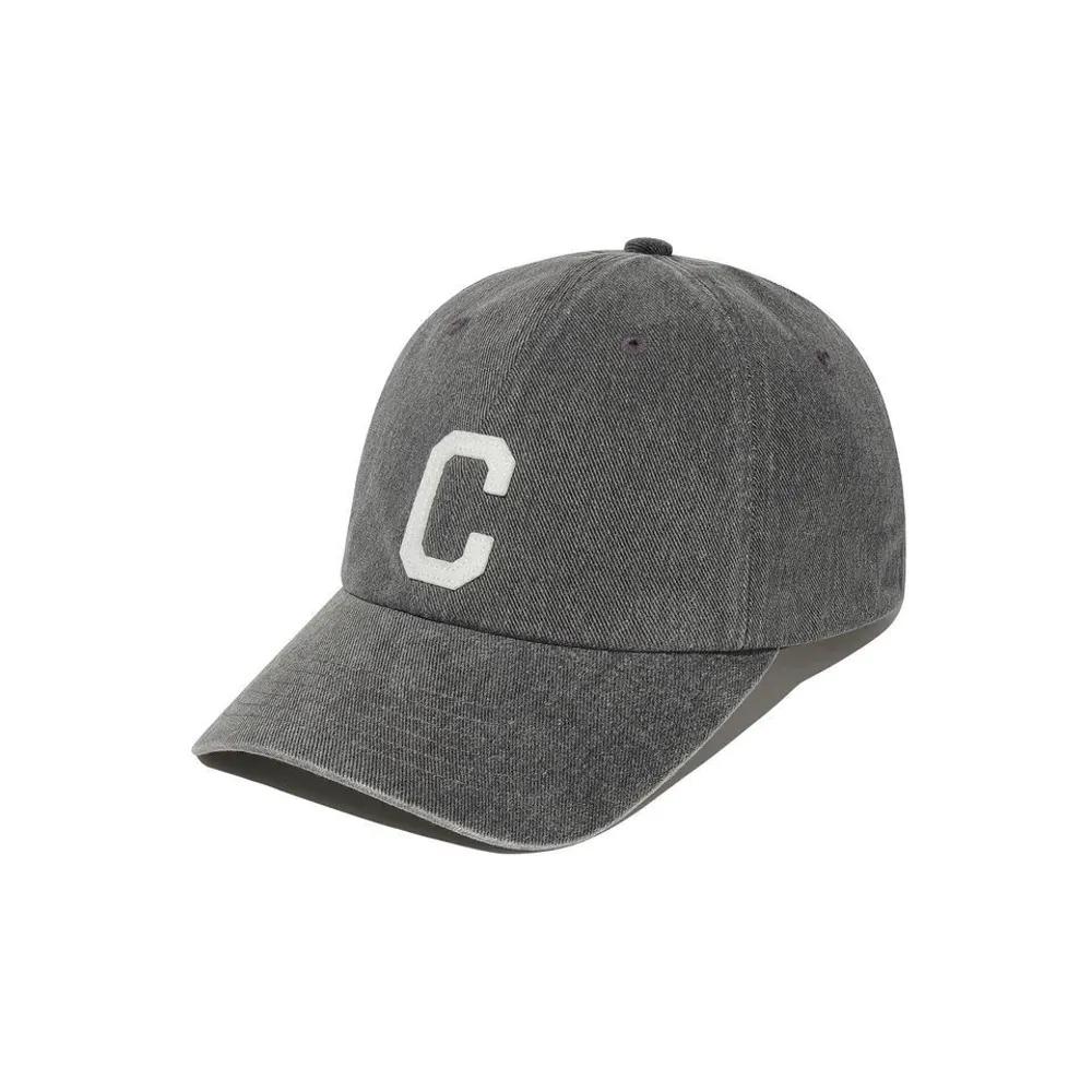 C Logo Cozy Fit Washed Ball Cap Dark Gray CO2606CA05DG 273904 F