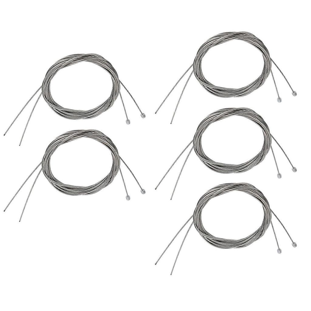 10Pcs Bike Shifter Cable Stainless Steel Rustproof Bicycle Gear Cable Shift Cable Wire for Mountain Bike Road Bike 2.1m