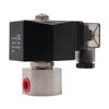 304 Stainless Steel 2 Way High Pressure Normally Closed Solenoid Valve G 1/4" 1/8" AC220V DC24V Orifice 1.2mm 200Bar 2mm 100Bar