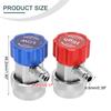 Car A/C R134a Adapter Couplers Quick Coupler Adapter Air Conditioner Manifold Connector R134 Manifold Gauge Metal Adapter