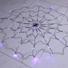Halloween Lila Spinnennetz LED Lichterkette