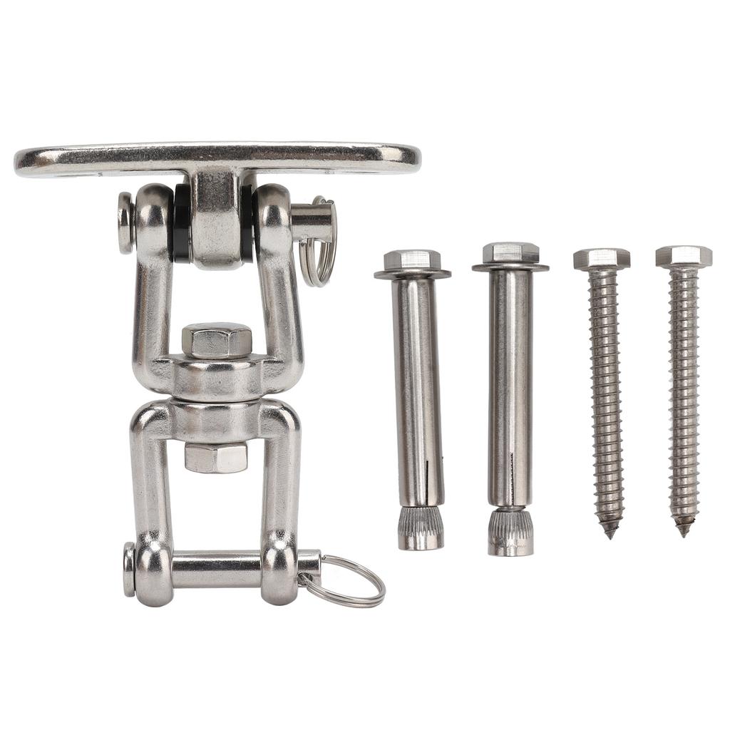 Hammock Hanging Kit 360 Degrees  Rotation Stainless Steel Hook Hardware Set for Home Garden
