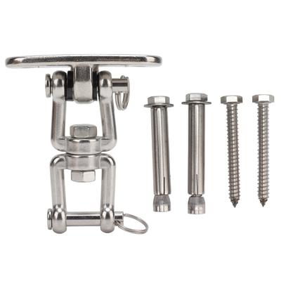 Kit de colgar hamaca 360 grados Rotación Gancho de Acero Inoxidable Juego de Herrajes para Jardín del Hogar