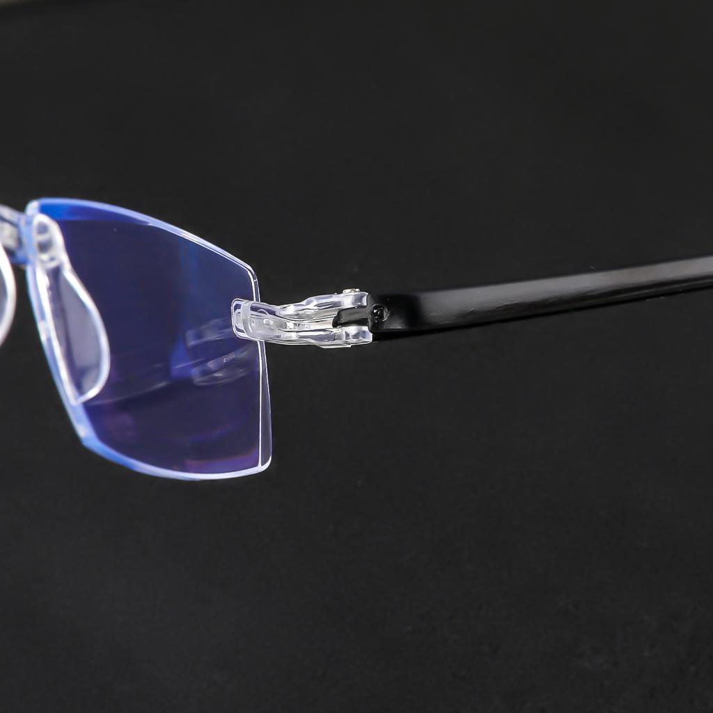 KROKODIL Classic Reading Eyeglasses For Women Men Rimless Design Blue Light Blocking Fashion Presbyopic Eyeglasses