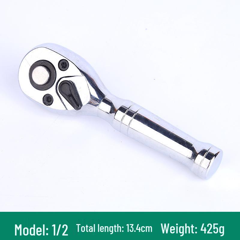 72-Tooth Quick Ratchet Wrench: Large, Medium, Small Bi-directional Socket Head for Auto Repair