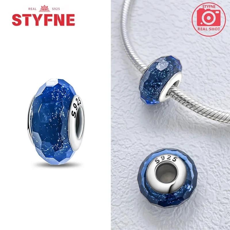 Copperblue Series Crystal Enamel Murano Charming Bead Copper Color Beads Fit Original Bracelet For Women Diy Jewelry Gifts