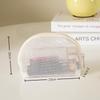 1 3Pcs Makeup Bag Mesh Handbag Portable Cosmetic Organizer Zipper Storage Pouch for Travel Purse and Lipstick