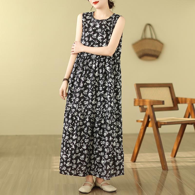 

DIMANAF 2024, женское летнее пляжное платье больших размеров, женское длинное платье без рукавов, повседневный большой свободный сарафан 91664 One Size