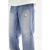 Peacebird Men's Summer Distressed Loose Straight-Leg Jeans