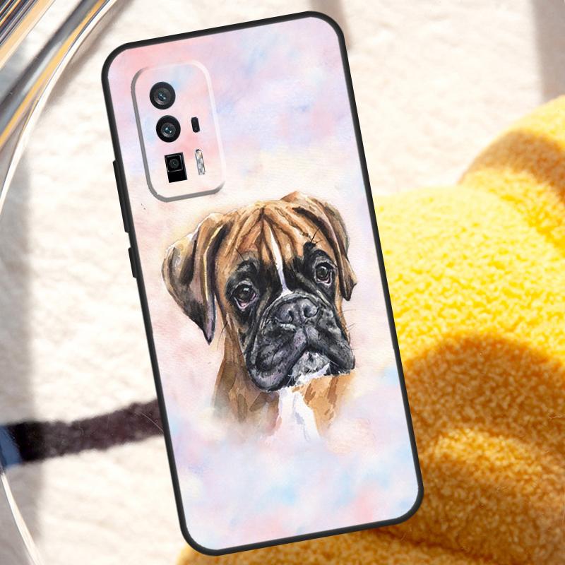 Boxer Dog Case For Xiaomi 13T 12T 11T 13 Pro 14 Ultra 12 Lite POCO F5 M6 X6 Pro X5 X3 F3 M5s Cover