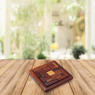 Shriji Crafts Wooden Jigsaw Puzzle Square for Kids Brain Teaser
